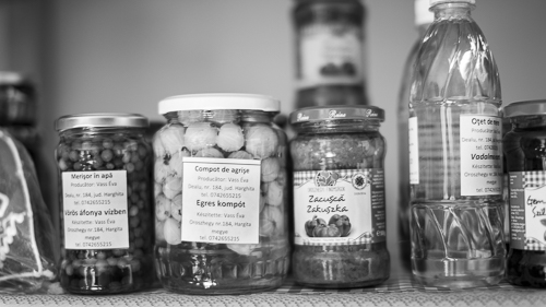 A selection of farm products for sale